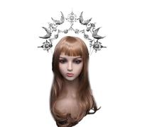 Vdaxvme Tiaras corona diadema material kits VirginMary disfraz de iglesia diadema diosa del sol diadema tiaras femeninas tocado