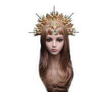 Vdaxvme Tiaras corona diadema material kits VirginMary disfraz de iglesia diadema diosa del sol diadema tiaras femeninas tocado