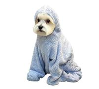 Vdaxvme Toalla de baño absorbente de secado rápido para perros con envoltura de cuerpo completo y diseño lavable a máquina para mascotas limpia y segura, toalla de baño de cobertura completa