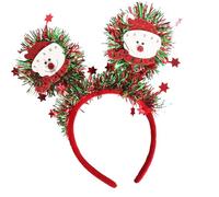 Vdaxvme Tocado para fiestas fácil de usar con estrella de Navidad diadema cómoda tocado adecuado para adultos niños eventos estrella de Navidad diadema