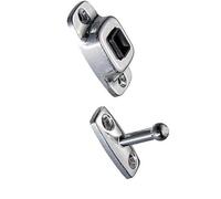 Vdaxvme Topes de puerta de vehículo para accidentes en carga durante el tránsito y descarga, instalación rápida, cierre de puerta de aleación