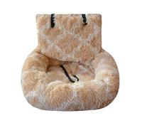 Vdaxvme Travel Pet Bed for Car Indoor Crate Soft Warm Padded Mat Easy to Install CarSeat Cushion Breeds Road Trips Accessory Travel Dog Bed