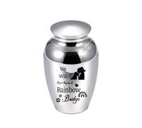Vdaxvme Urnas conmemorativas para perros, caja de cenizas de cremación para mascotas con palabra conmemorativa, recuerdo para mascotas, aleación de aluminio, urnas para gatos para pérdida de mascotas