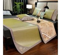 VDCVADKYE Esterilla para Dormir en Verano, Colchoneta de bambú Plegable de Verano de Doble Cara, 90-200 cm(Color D,120cm)