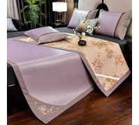 VDCVADKYE Esterilla para Dormir en Verano, Colchoneta de bambú Plegable de Verano de Doble Cara, 90-200 cm(Color G,180cm)