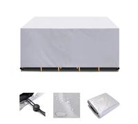 VDCVADKYE Fundas para Muebles de jardín, Funda for Mesa y sofá de Patio, Multicolor, Varios tamaños(Argent,140x150x110cm/LxWxH)