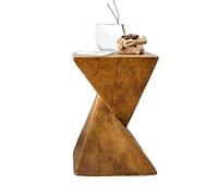 VDCVADKYE Mesa de café Redonda， Mesa Auxiliar y de Extremo de Madera Color 32x32x46cm for Sala de Estar y Dormitorio