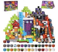 Vdealen 300 PCS Bloques Magneticos Construccion Niños,Apulamiento Magnetwürfel Juguete para Niños,Stem Montessori Sinnesspielzeug für Jungen und Girlen Edad 4-12