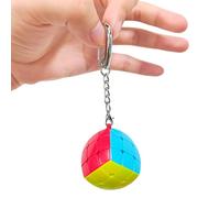 Vdealen Mini llavera Speed Cubo Magico Magic Cube, Liso sin Pegatinas Cubo de Velocidad para Principiantes y Usuarios Avanzados, Regalo para Niños Adolescentes Adultos(Bun)