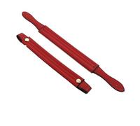 VDFNGFD Compatible con 2 uds., Lote de Asas Cortas Correa for Bolso, 22cm, 35cm, Hombro Cuero PU, Accesorios cinturón Repuesto(Dark Red,22cm Black Nail)