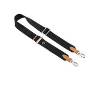 VDFNGFD Compatible con Correa de Bolso Lona Reemplazo Mensajero Ajustable Cuero Compatible Mujer Accesorios Correas Cruzadas Hombro(Black 1-silverBuckle)