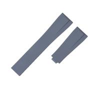 VDFNGFD Compatible con correa de reloj caucho fluorado CTS 19/20/21/22 mm Compatible Omega IWC Mido Longines CITIZEN Tudor Rolex Breitling Hebilla plegable FKM(Grey,21MM_GOLD BUCKLE)