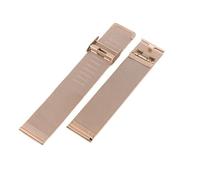 VDFNGFD Compatible con correas de acero inoxidable tipo milanesa 8 mm, 10, 12, 14, 16, 18, 20, 22, 24, 13, 15, 17, 19 y 21(ROSE GOLD,21mm Quick release)