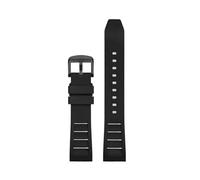 VDFNGFD Compatible con correas de fluoroelastómero FKM de 20 mm, 21 mm, 22 mm y 24 mm; compatible con correas de relojes Breitling, Omega, Casio y Mido.(Black black buckle,24mm)