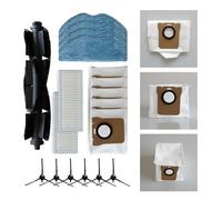 VDFNGFD Compatible con el Sistema avanzado de recolección Polvo Filtro Cepillo Lateral Principal Kit Bolsa for trapeador Compatible 360 Compatible la aspiradora Botslab S8 Plus