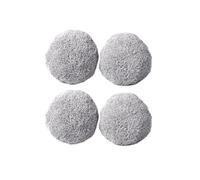 VDFNGFD Compatible con Hobot 168, 188, 198 y 388, trapeadores Redondos universales, Accesorios Purerobo W-R3S, Cubierta de Tela for limpiacristales, repuestos for aspiradoras.(4pcs)