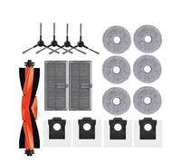 VDFNGFD Compatible con L10s Pro Ultra Heat, X30, Piezas de Repuesto Accesorios Cepillo Lateral Principal Filtro fregona Bolsa Polvo(Brown)