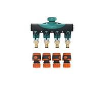 VDFNGFD Compatible con latón, rosca de 3/4 pulgadas, divisor agua grifo jardín 2 vías, válvula riego en Y cobre, adaptador grúas conector rápido 5/8 ", 1 Uds(L)