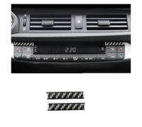 VDFNGFD Compatible con LEXUS CT200h F-SPORT LHD RHD Accesorios Fibra de Carbono Interior del Coche Aire Acondicionado Central Salida Etiqueta la Cubierta Decorativa(F)