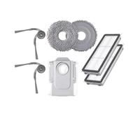 VDFNGFD Compatible con Q Revo Edge S5A Accesorio Filtro DuoDivide Cepillo Principal/Lateral Mopa Bolsa for Polvo Piezas de aspiradora Robot(RevoCurv Pack 1)