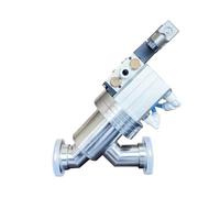 VDFNGFD Compatible con válvula de ángulo neumática vacío KF16 KF25 KF40 KF50 24/220V aleta brida SS304 en forma Y L(Y-type,24V_KF40)