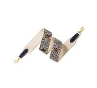VDFNGFD Correa Ancha for Hombro con Correas de Flores Lujo, Compatible Bolso Kelly Evelyn, reemplazo Mensajero único, Bolsos(Blue Gold Buckle,W 5cm L 80cm)