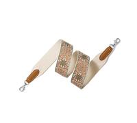 VDFNGFD Correa Ancha for Hombro con Correas de Flores Lujo, Compatible Bolso Kelly Evelyn, reemplazo Mensajero único, Bolsos(Brown Silver Buckle,W 5cm L 80cm)