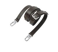 VDFNGFD Correa Cruzada Ajustable de Cuero Compatible con LV Keepall Speedy 25 30 35 Correas Hombro Accesorios Repuesto(Coffee Silver)