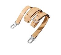 VDFNGFD Correa Cruzada Ajustable de Cuero Compatible con LV Keepall Speedy 25 30 35 Correas Hombro Accesorios Repuesto(Apricot Silver)