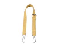 VDFNGFD Correa Cruzada Ajustable de Cuero Vaca, Accesorios conversión compatibles con Longchamp Mini Bag Transformation, 46,5 cm-67cm(Wheat Yellow Silver)
