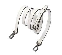 VDFNGFD Correa de Bolso Ajustable Cuero Liso Compatible con Mano Pochette Monedero Lona Cinturón Hombro 13 Colores 4 tamaños Hebillas Gris Oscuro(White Gun Grey,1.2cm Width)