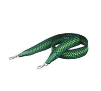 VDFNGFD Correa de Hombro Ancha Compatible con el Bolso Hermes Kelly Picotin Evelyn, Bandolera Tejida, Bricolaje(Green Silver Buckle,L 100CM W 5CM)