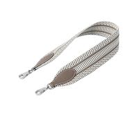 VDFNGFD Correa de Lona 5cm Ancho combinada con Piel Vaca Epsom, Compatible Bolso Bolide Evelyne Kelly, Accesorios Hombro DIY(Silver Buckle,90CM)