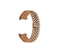 VDFNGFD Correa de reloj Jubilee acero inoxidable 19mm, 20mm, 21mm, cierre oculto, extremo curvado, plateado, dorado y negro, Compatible con RLX(Rose Gold,20mm)