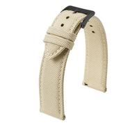 VDFNGFD Correa de reloj lona doble capa, nailon liberación rápida 18 mm, 19, 20, 21, 22 y 24, compatible con hombres(BEIGE 2,21mm)