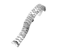 VDFNGFD Correa universal de acero inoxidable 22 a 24 mm, compatible con Panerai PAM441 111, pulsera sólida for hombres y mujeres, eslabón cadena extremo curvado(Steel,24mm)