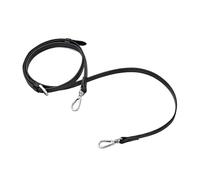 VDFNGFD Correas de Cuero Repuesto compatibles con Bolsos, Correa Bolso, Bandolera Ajustable(Black-Silver Buckle)