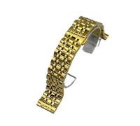 VDFNGFD Correas de reloj sólidas acero inoxidable, sustitutos 5,10 Uds., compatibles con hebillas mariposa AR Galaxy 10-22mm(Gold,18MM_5PCS)