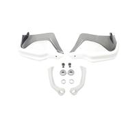 VDFNGFD Protector de Manos con Aspecto de Carbono Compatible con BMW R1200GS, R1200 GS, LC, R1250GS, GSA, F800GS, ADV, S1000XR, F750GS y F850GS.(White Grey Set)