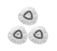 VDFNGFD Recambio de paño Microfibra Blanco for mopa giratoria Vileda O-Cedar(3 pcs)