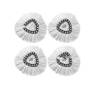 VDFNGFD Recambio de paño Microfibra Blanco for mopa giratoria Vileda O-Cedar(4 pcs)