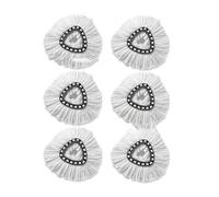VDFNGFD Recambio de paño Microfibra Blanco for mopa giratoria Vileda O-Cedar(6 pcs)