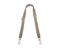 VDFNGFD Tela de Repuesto Ajustable Color sólido, 2,5 CM, Compatible con Bolso, Correa Hombro, señora, cinturón Transporte(Light Grey,Golden Buckle)