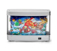 vdha Luz LED para Pecera, Decoración de Acuario, Lámpara de Mesa Decorativa con Tema Navideño para el Hogar, Oficina, Dormitorio, Enchufe Europeo
