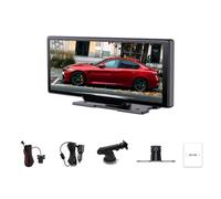 vdha Pantalla CarPlay Inalámbrica para Automóvil, Pantalla Portátil Inalámbrica para Automóvil IPS Android de 10,26 Pulgadas, Grabadora de Conducción con Cámara