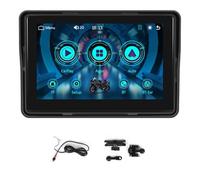 vdha Pantalla de Navegación GPS para Motocicleta Carplay Inalámbrico Android Pantalla Automática Monitor Portátil para Motocicleta IP67 Resistente Al Agua