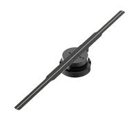 vdha Proyector de Holograma 3D de 42 Cm, Ventilador, Señal LED, Reproductor Holográfico, Soporte, Barra de Imagen, Publicidad para Fiestas, Luz de Visualización, Enchufe de la UE