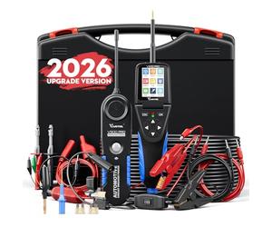 VDIAGTOOL V500 Pro - Probador de circuito eléctrico para coche y detector de disyuntor, multímetro/osciloscopio/prueba de relé, detector de cortocircuito y circuito abierto eléctrico auto 9V-30V