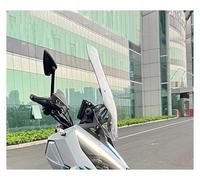 Vdifsvb Carenabris Parabrisas Delantero Modificado para Motocicleta para ZONTES 368G 368 G, Protector contra Lluvia Y Deflector De Viento Parabrisas Moto(B Transparent 57cm)