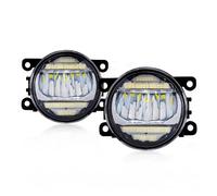 Vdifsvb Faros Niebla Para Ford Para Focus Para Fusión Para Fiesta Para C-Max Para Edge 12V 2in1 Coche Led Luz De Niebla DRL Lámpara Diurna